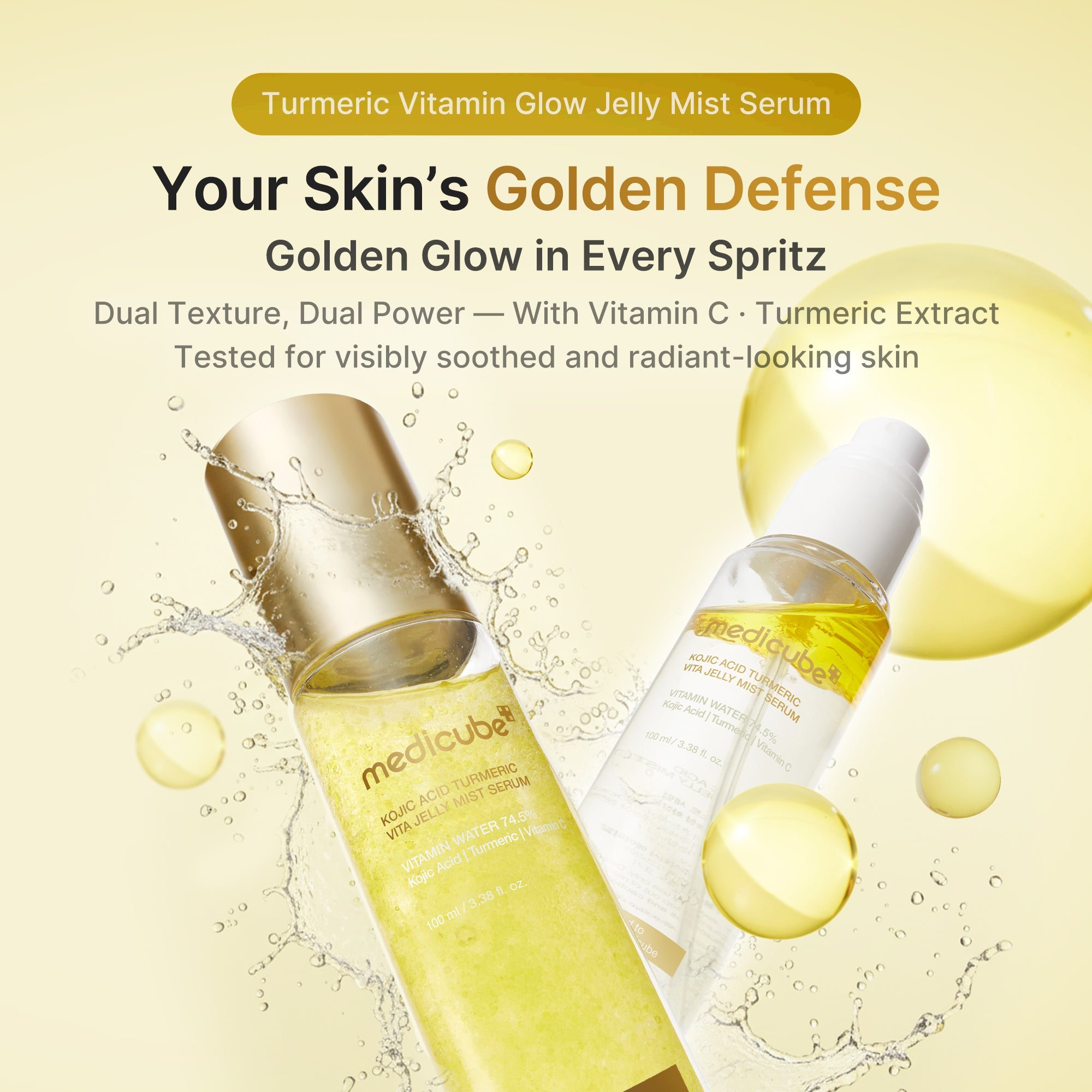 Kojic Acid Turmeric Vitamin Gold Jelly Mist Serum Z1