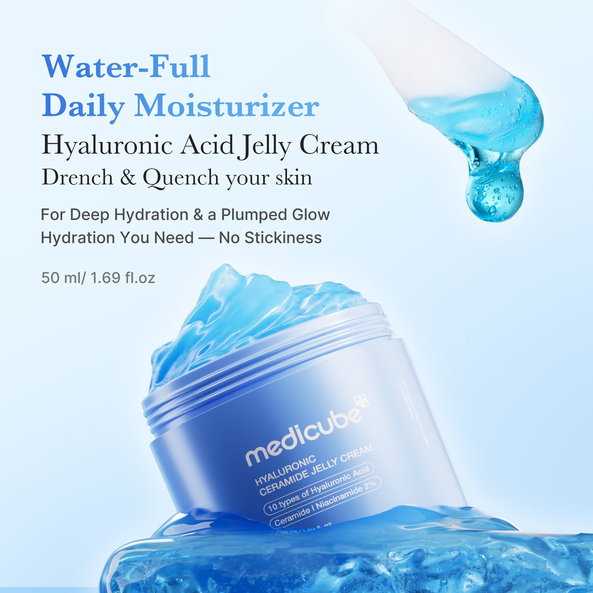 Hyaluronic Ceramide Moisturizing Jelly Cream X6