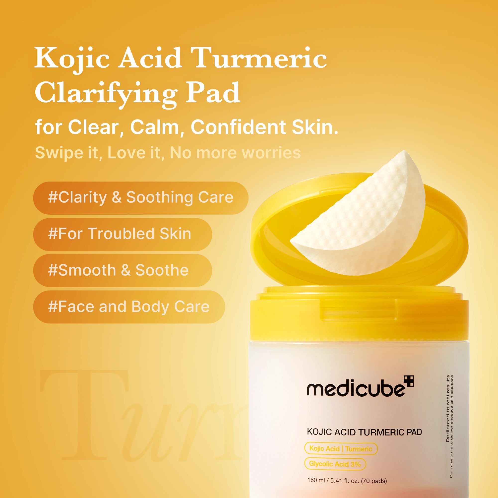 Kojic Acid Tumeric Toner Pad O6