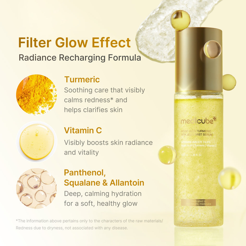 Kojic Acid Turmeric Vitamin Gold Jelly Mist Serum Z1