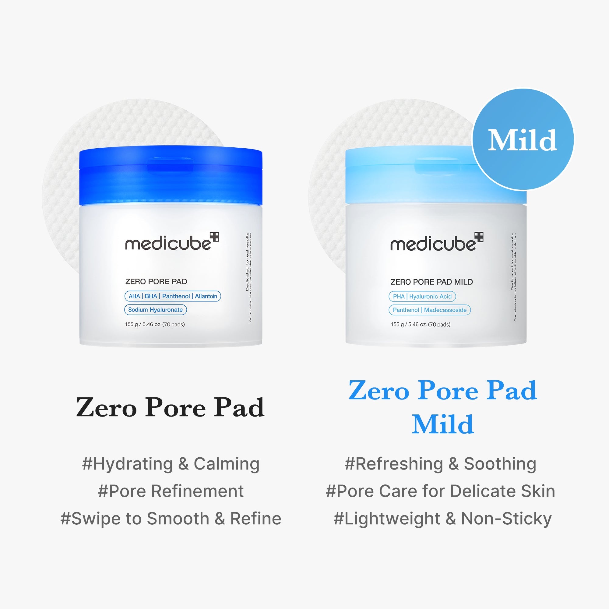 Zero Pore Madecassoside Pads (Mild) Z4