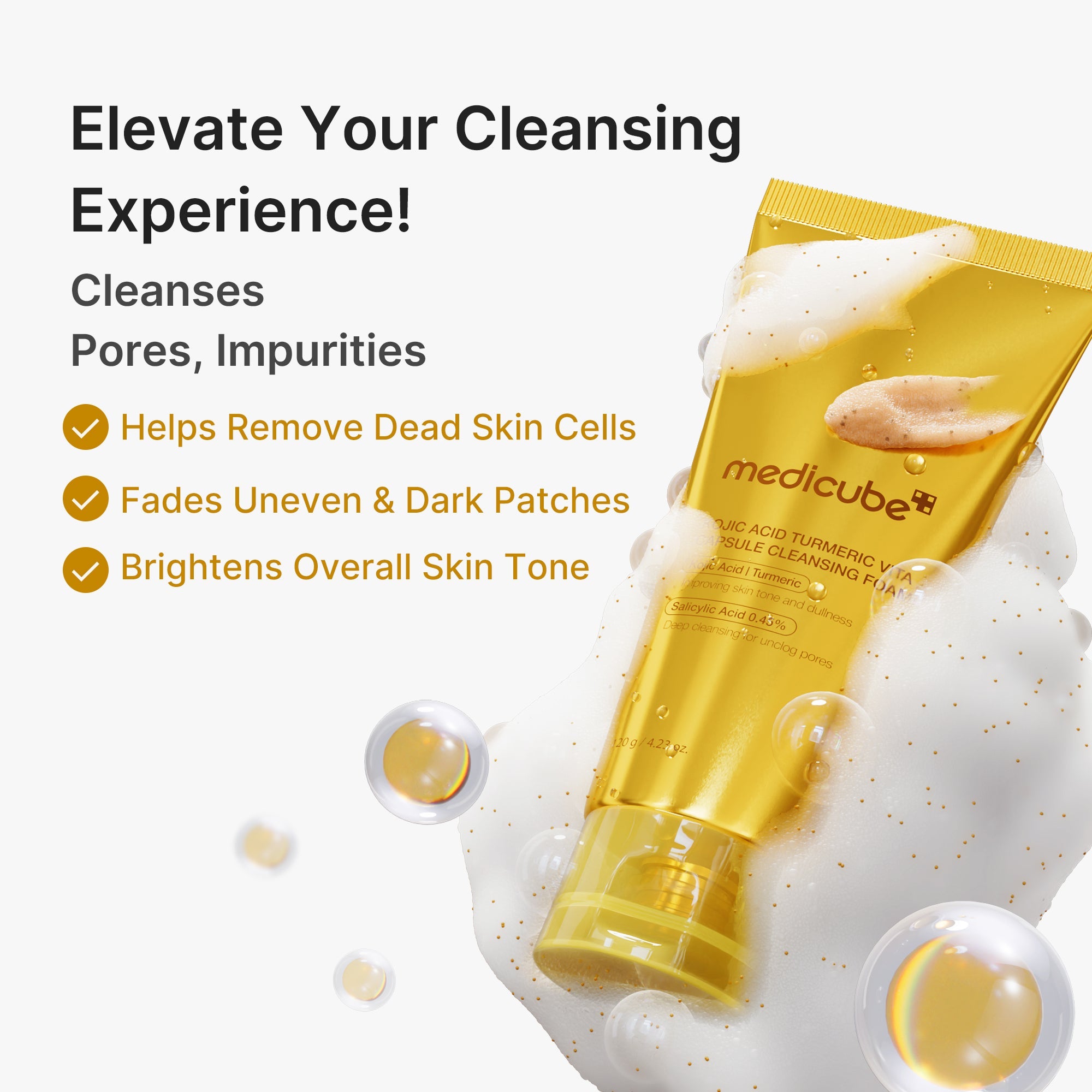 Kojic Acid Turmeric Vita Capsule Foam Cleanser V0