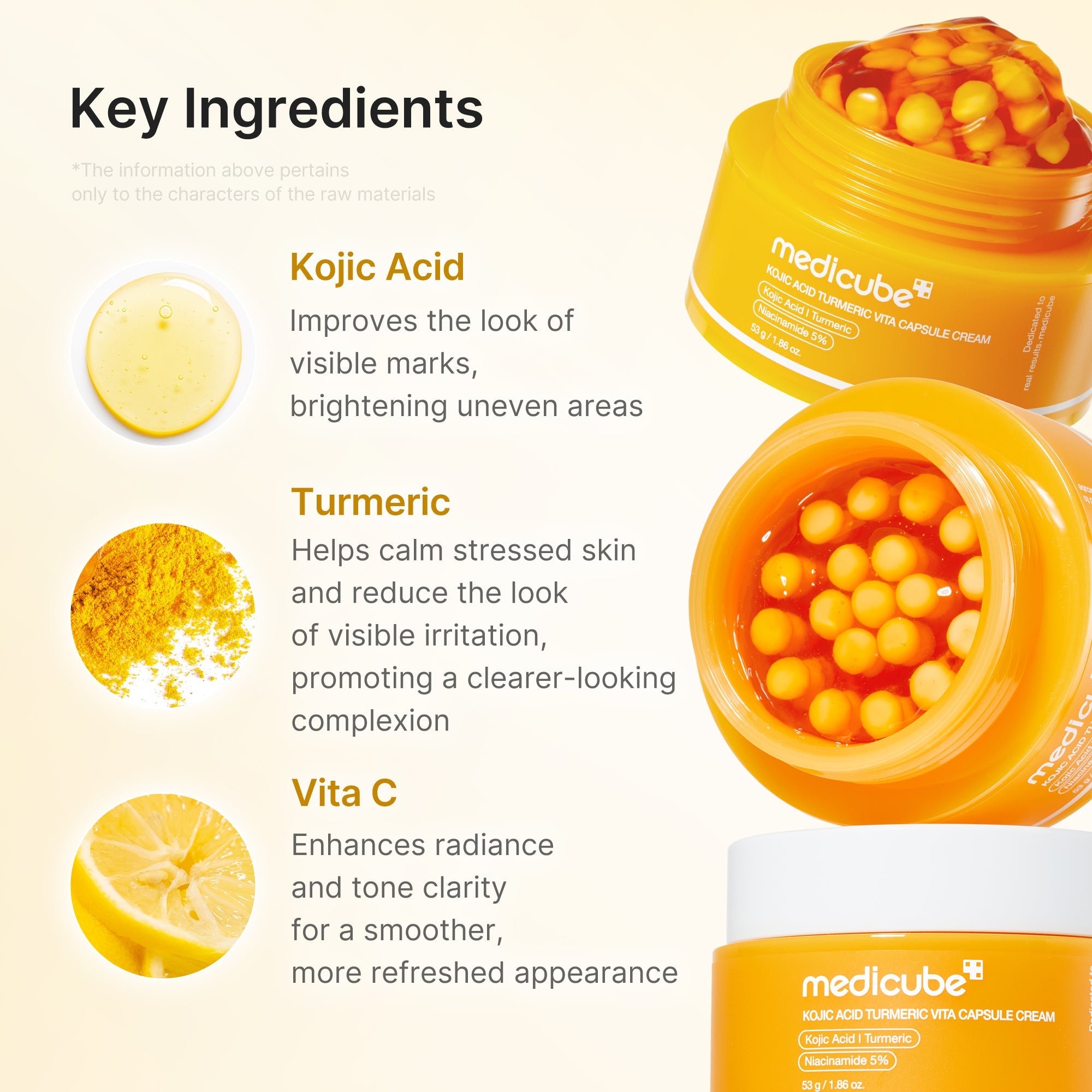 Kojic Acid Turmeric Vita Capsule Cream W7