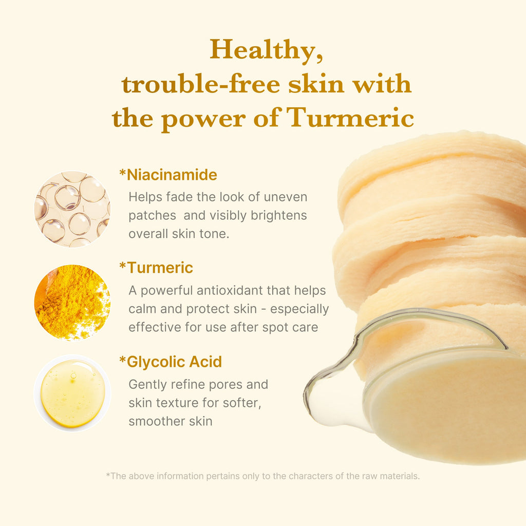 Kojic Acid Tumeric Toner Pad O6