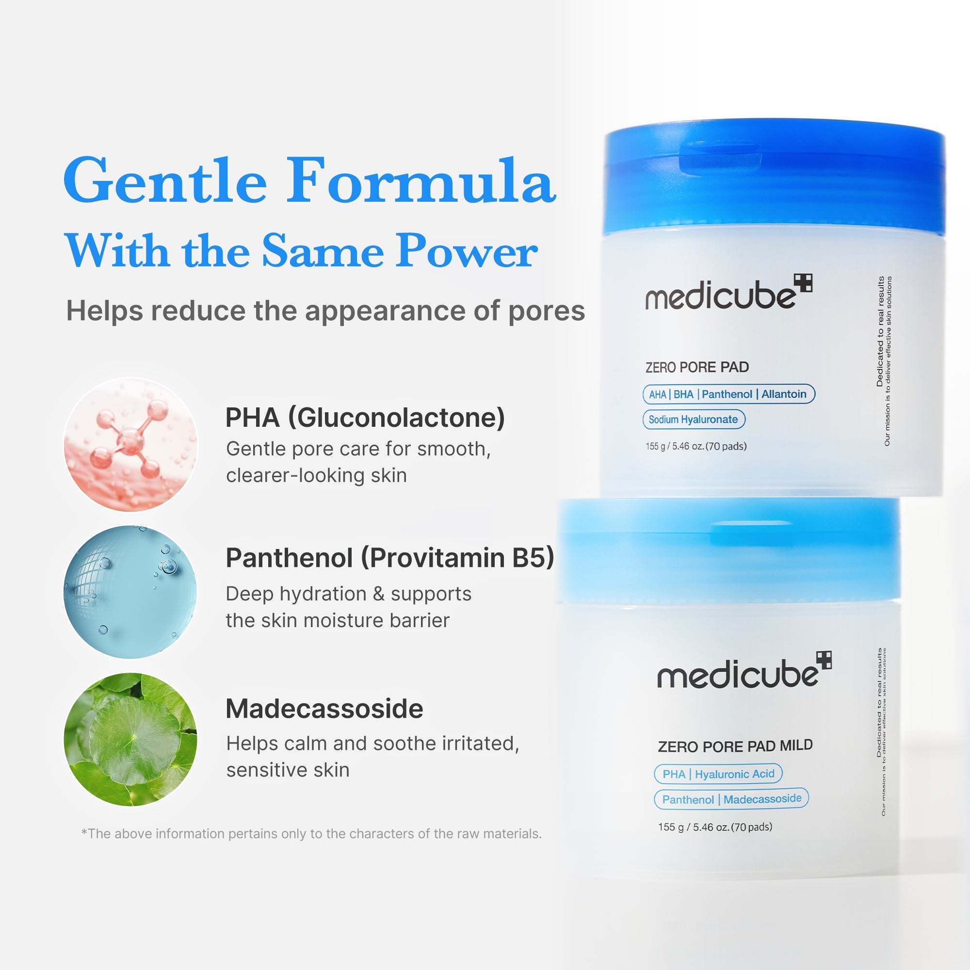Zero Pore Madecassoside Pads (Mild) Z4