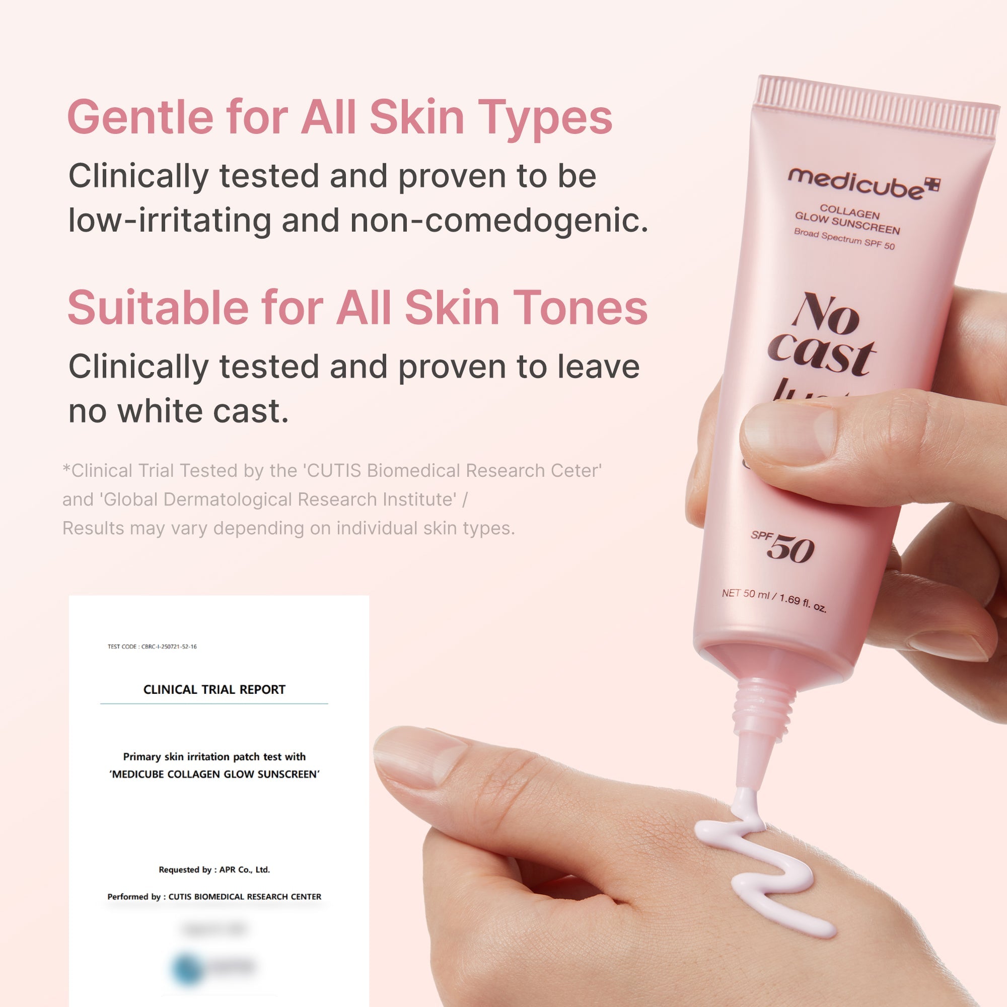 No Cast Just Glow Collagen Sunscreen T8