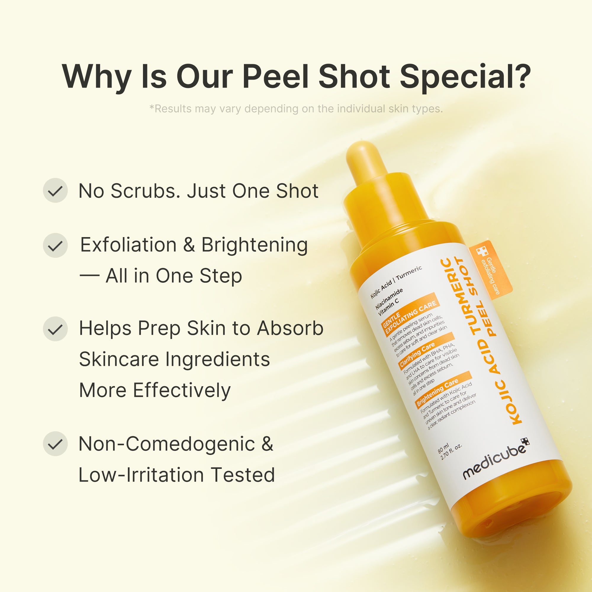 Kojic Acid Turmeric Peel Shot H9