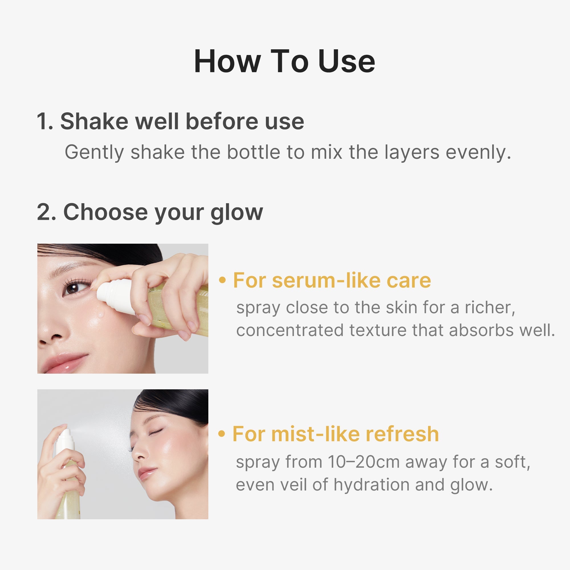 Kojic Acid Turmeric Vitamin Gold Jelly Mist Serum Z1