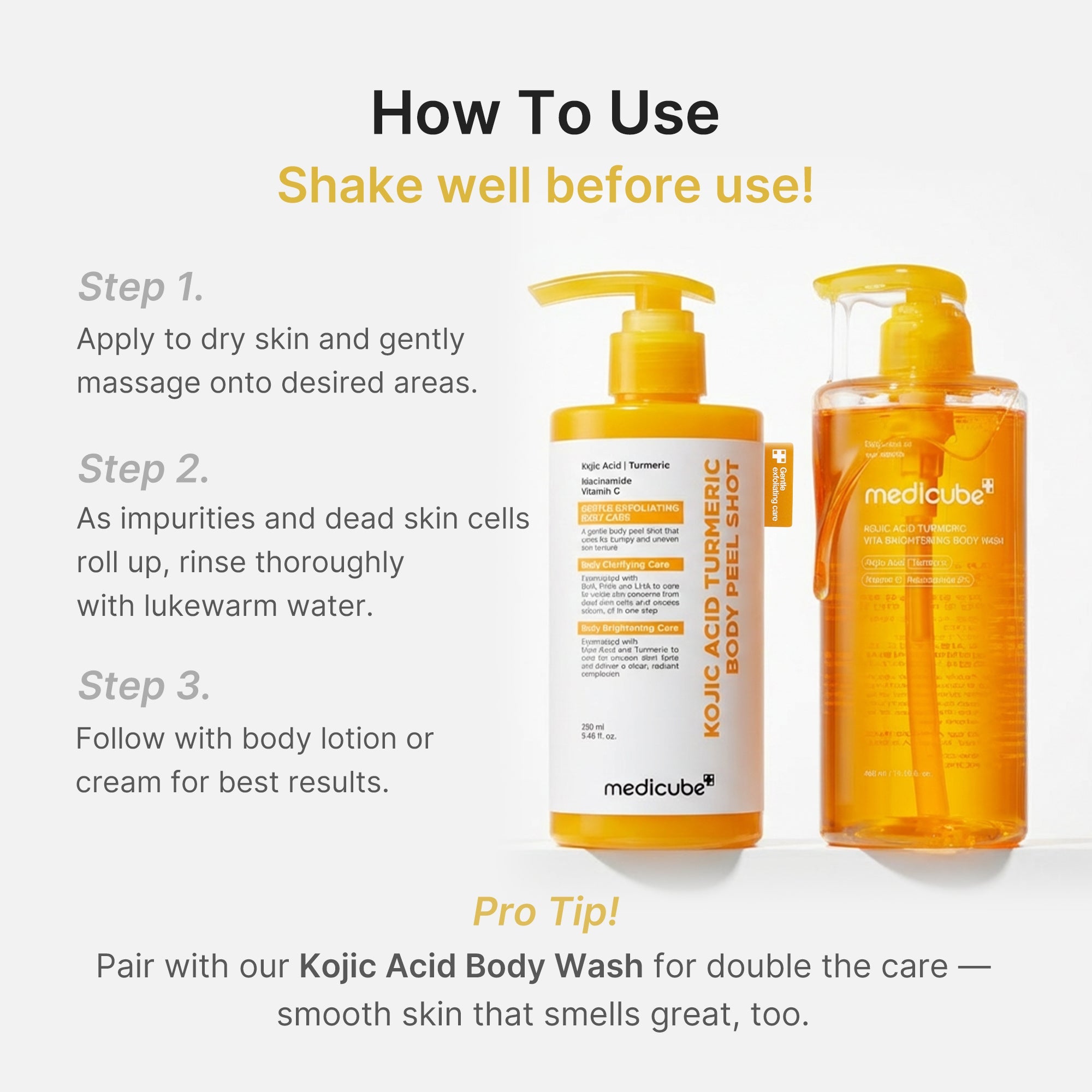 Kojic Acid Turmeric Body Peel Shot T5