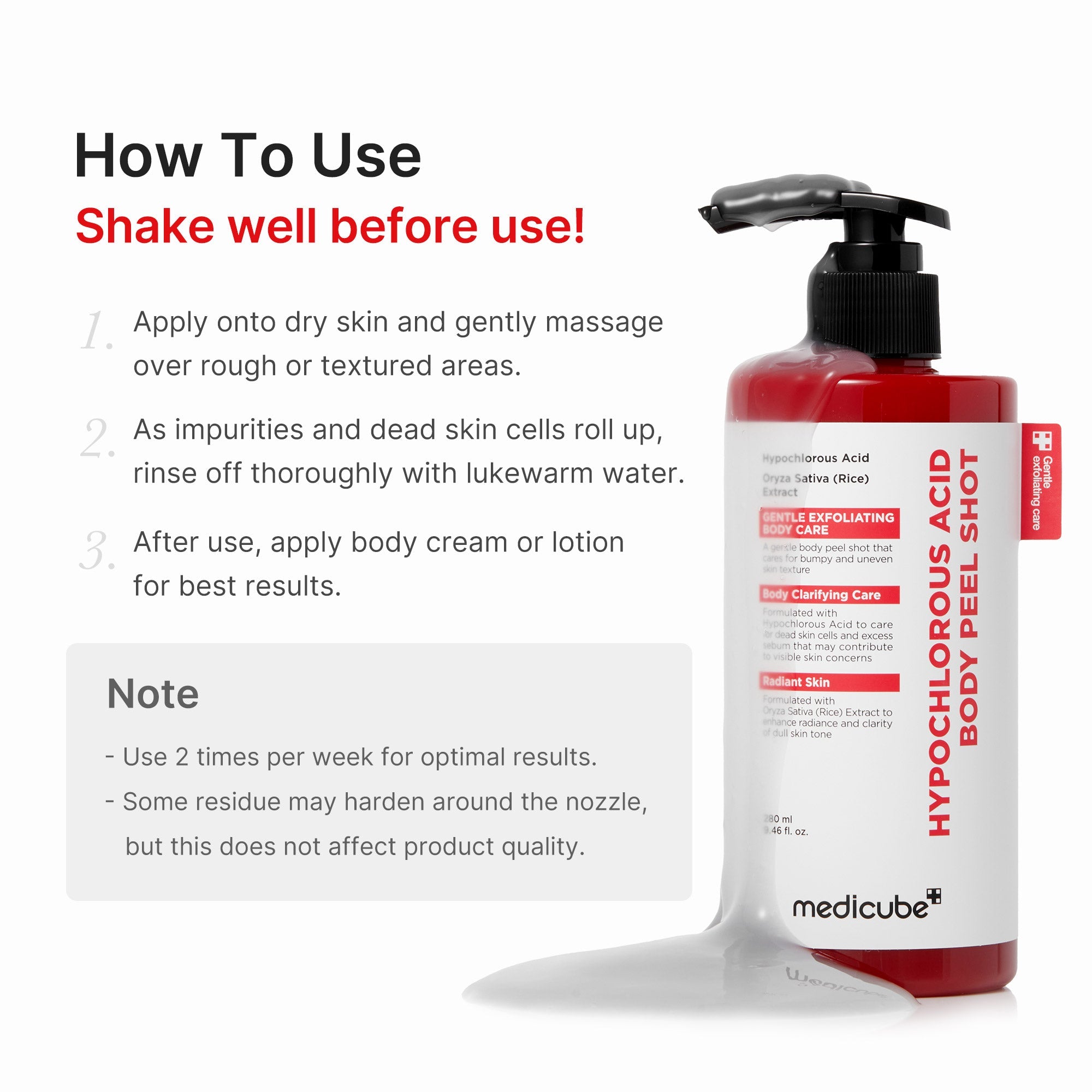 Hypochlorous Acid Rice Body Peel Shot I1