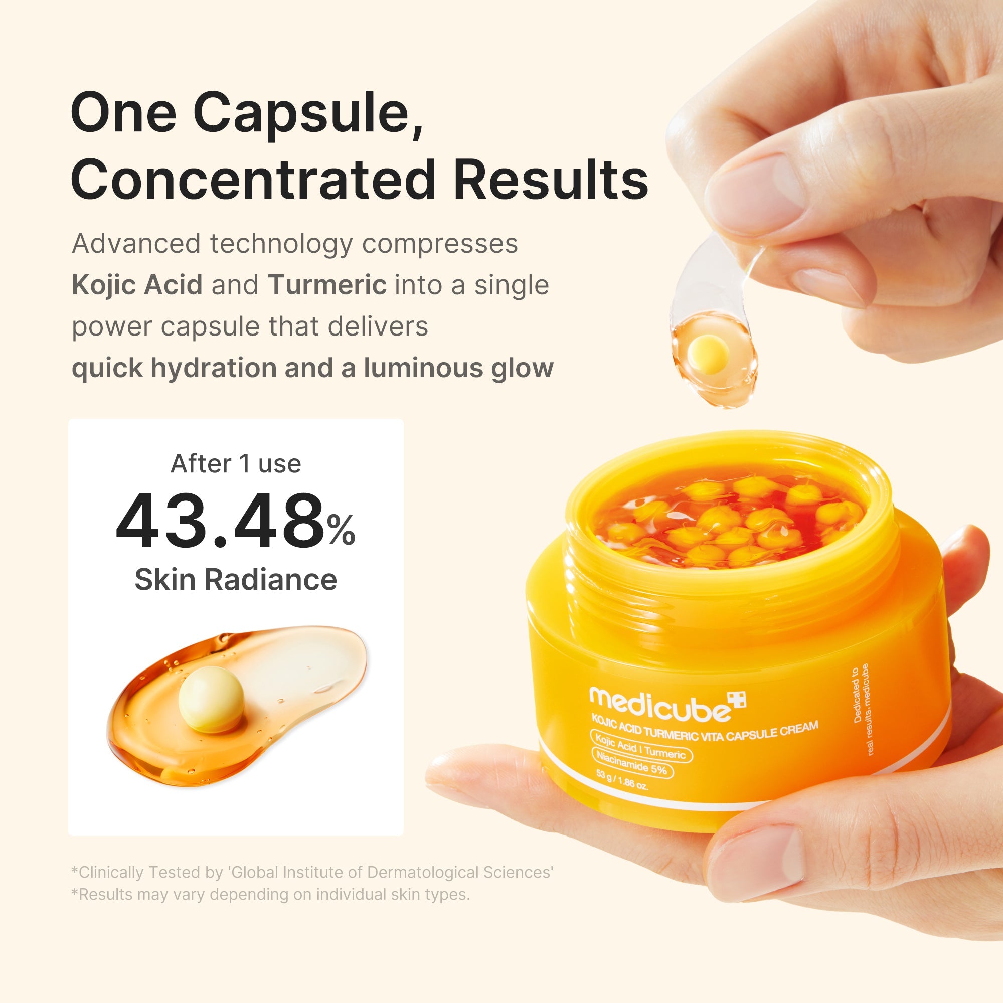Kojic Acid Turmeric Vita Capsule Cream W7