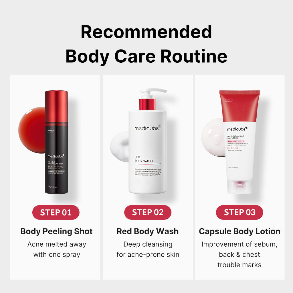 Red Body Peeling Shot Cleanser X5