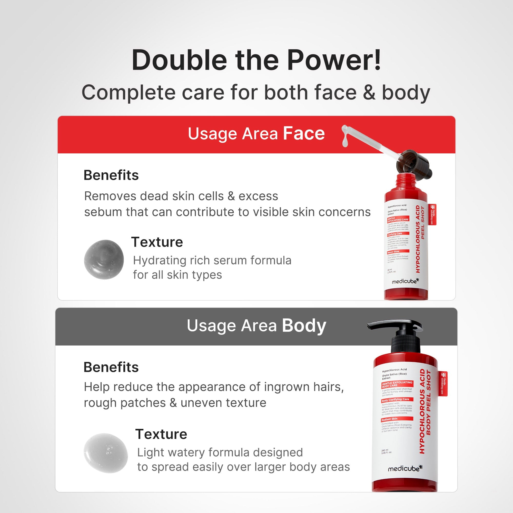 Hypochlorous Acid Rice Body Peel Shot I1