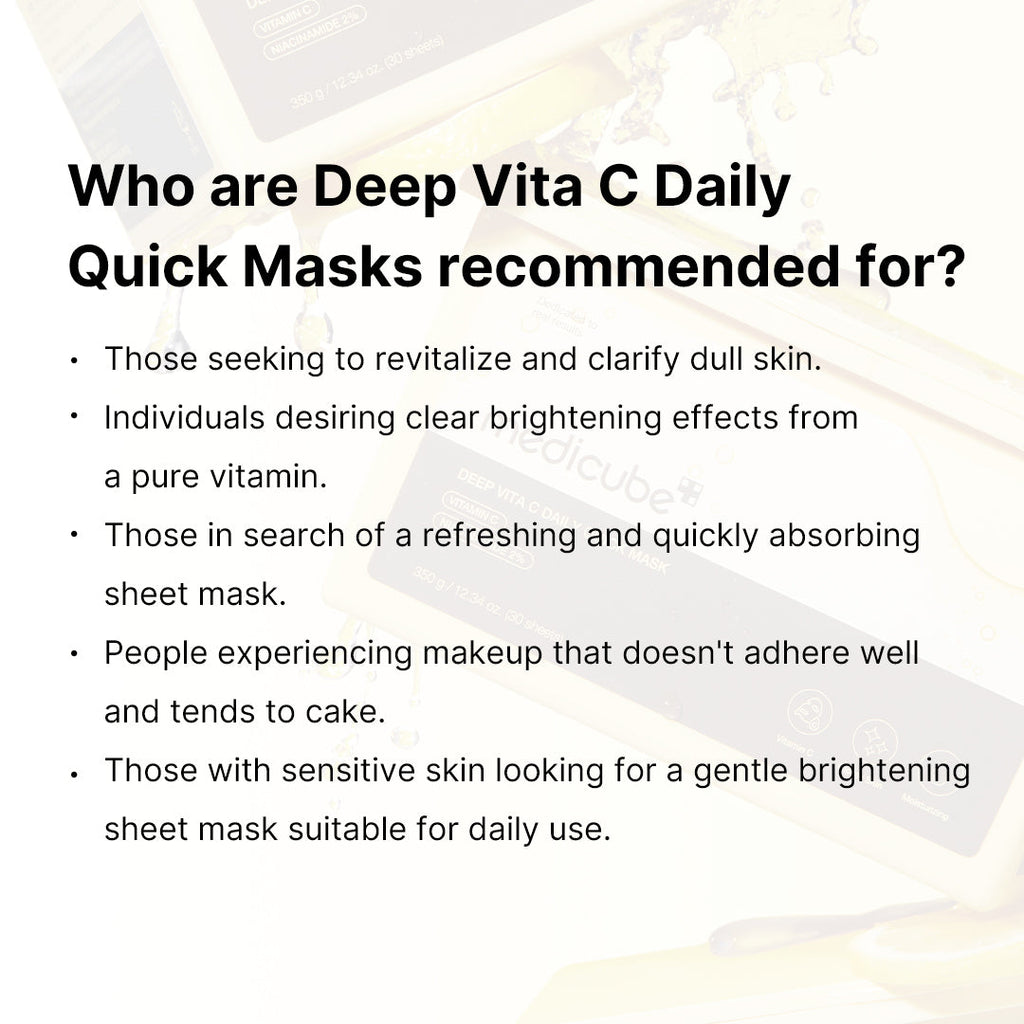 Deep Vita C Daily Quick Masks E0