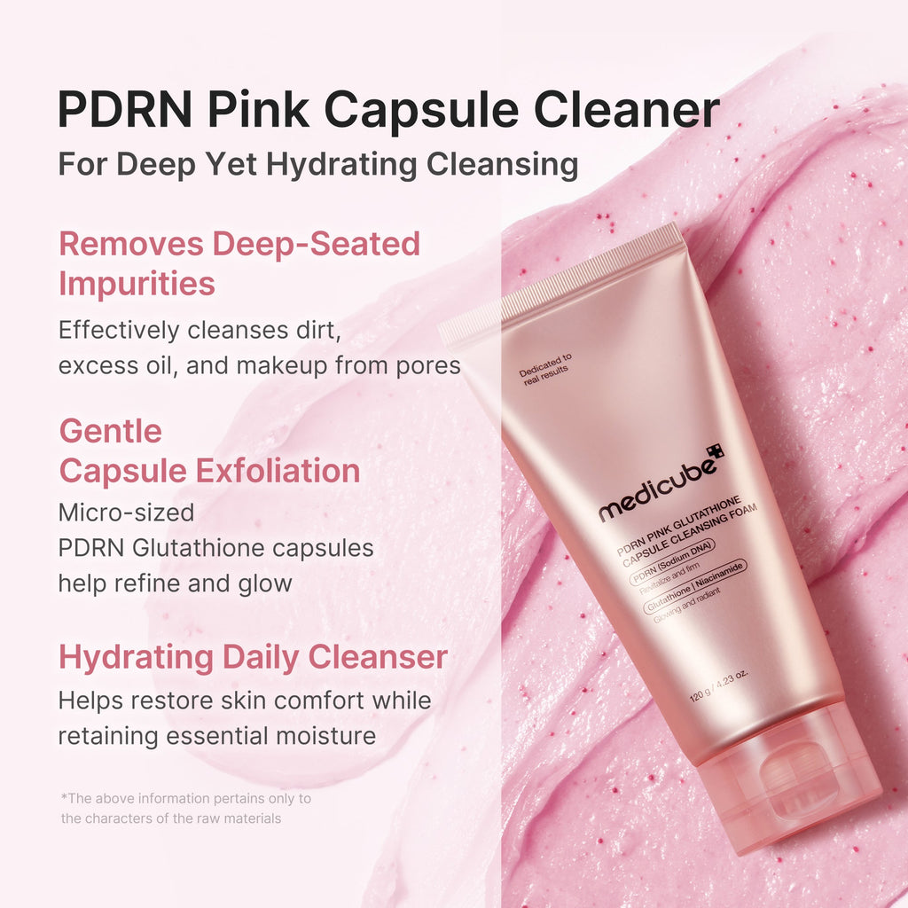 PDRN Pink Glutathione Capsule Foam Cleanser F6