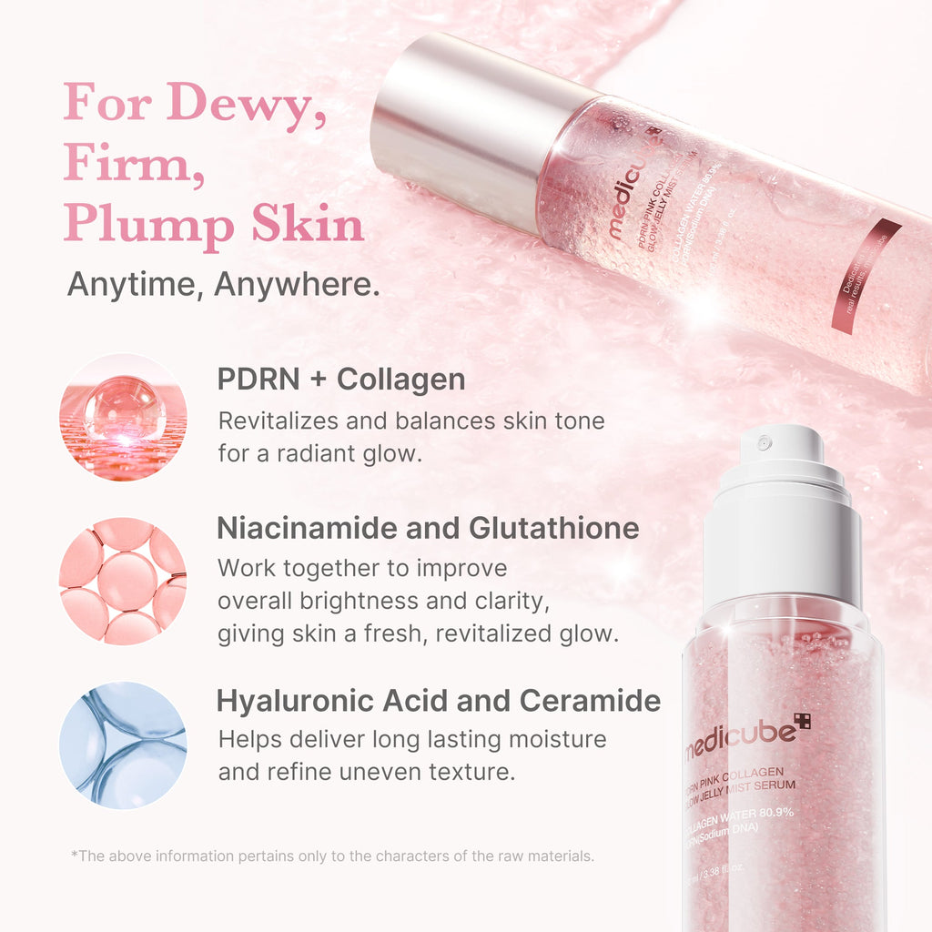 PDRN Pink Collagen Glow Jelly Mist Serum E0