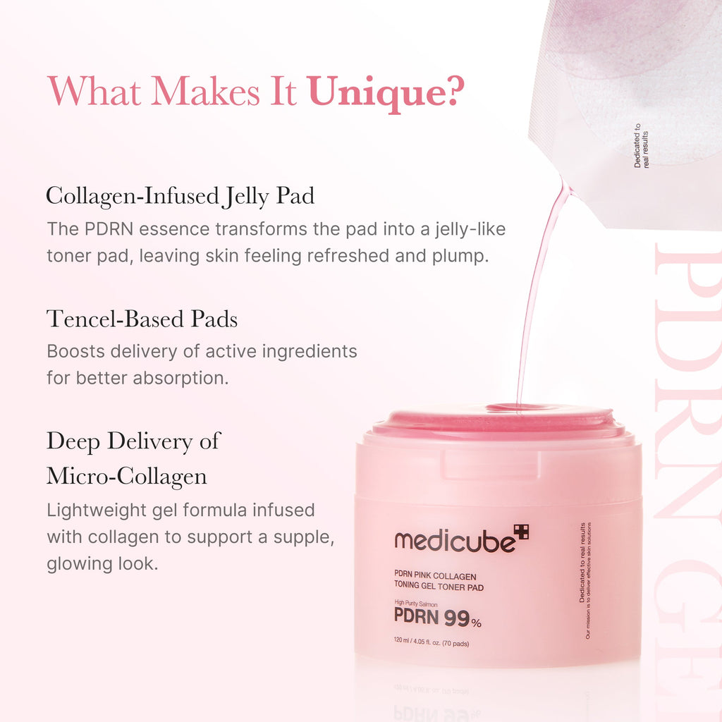 PDRN Pink Collagen Gel Toner Pad N8