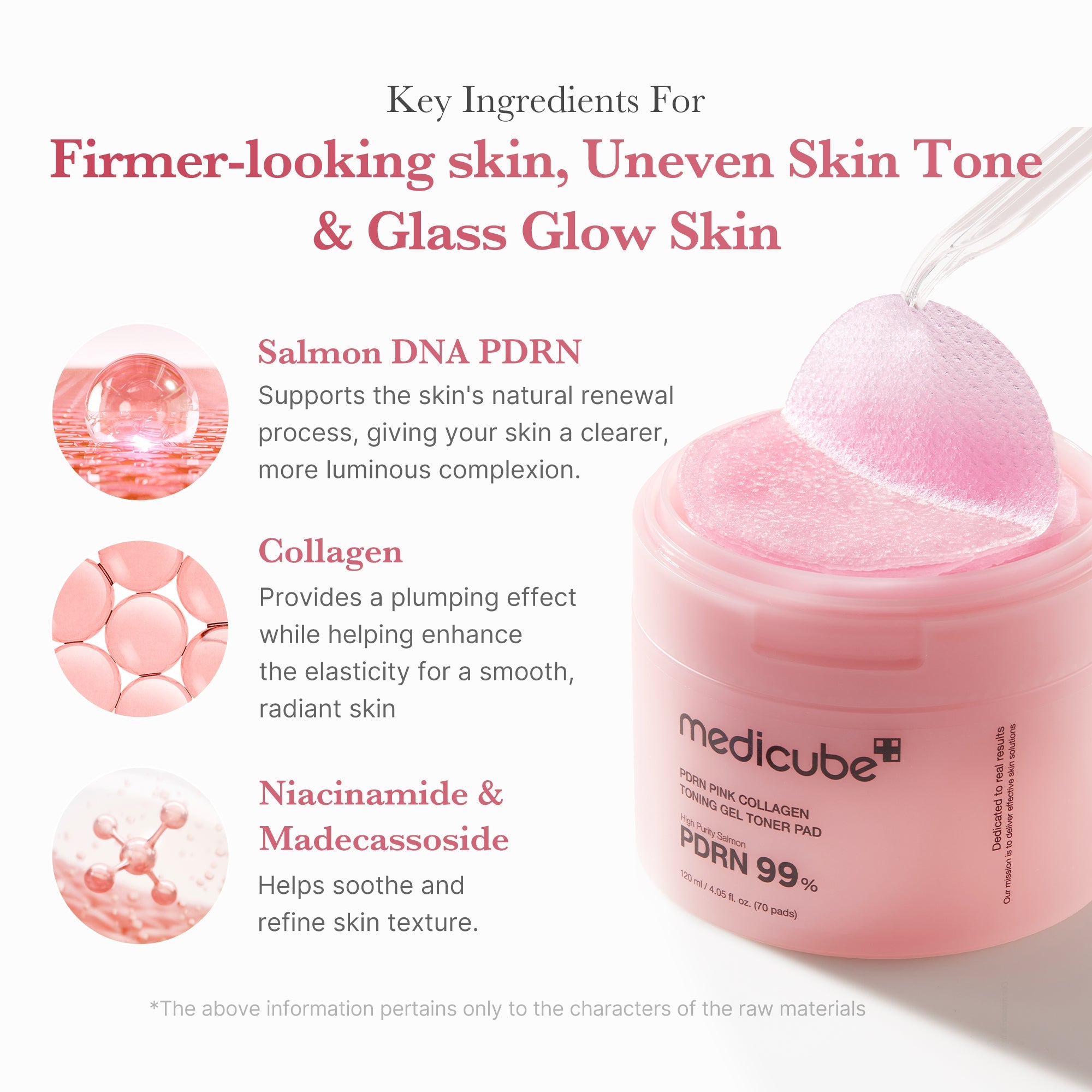 PDRN Pink Collagen Gel Toner Pad N8