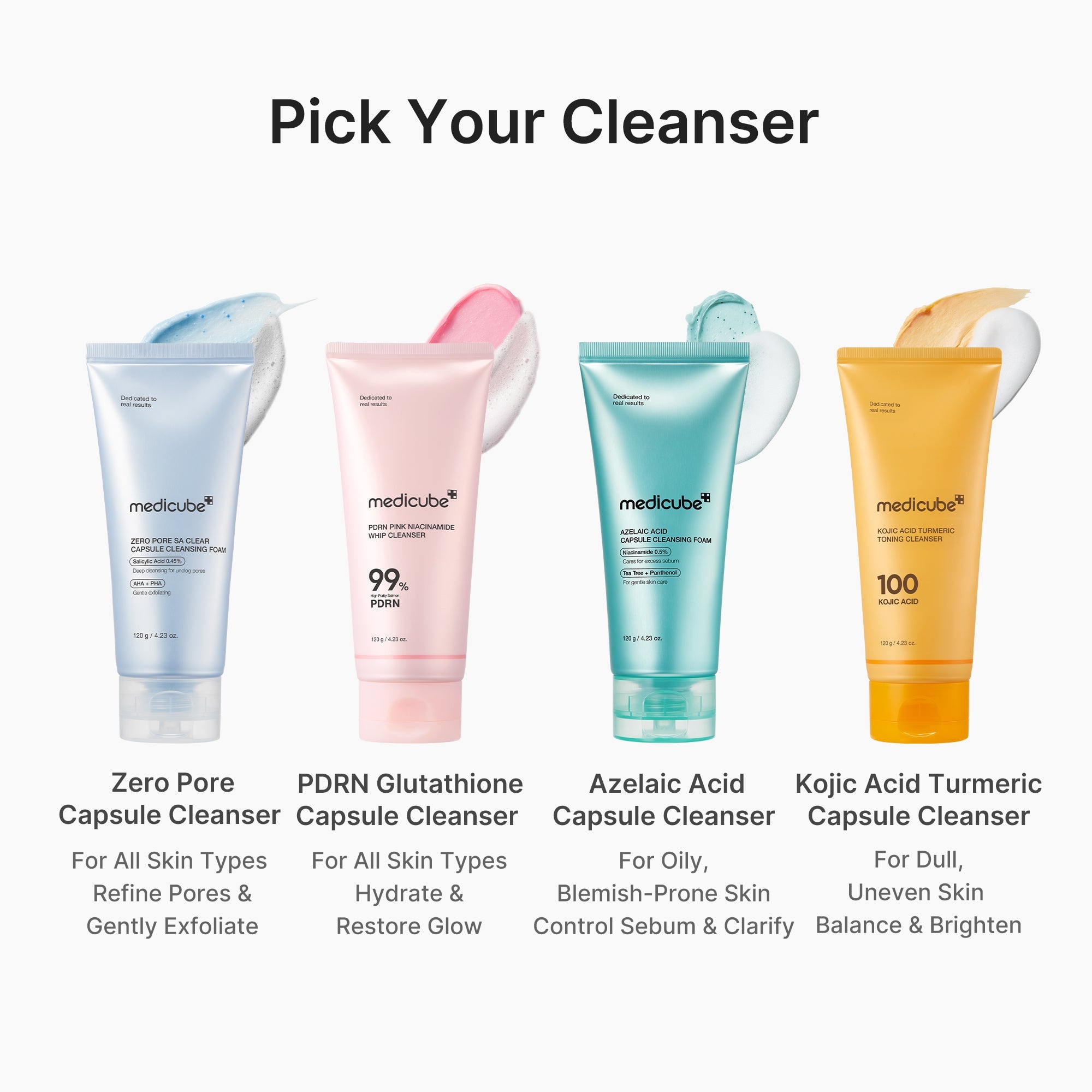 PDRN Pink Glutathione Capsule Foam Cleanser F6