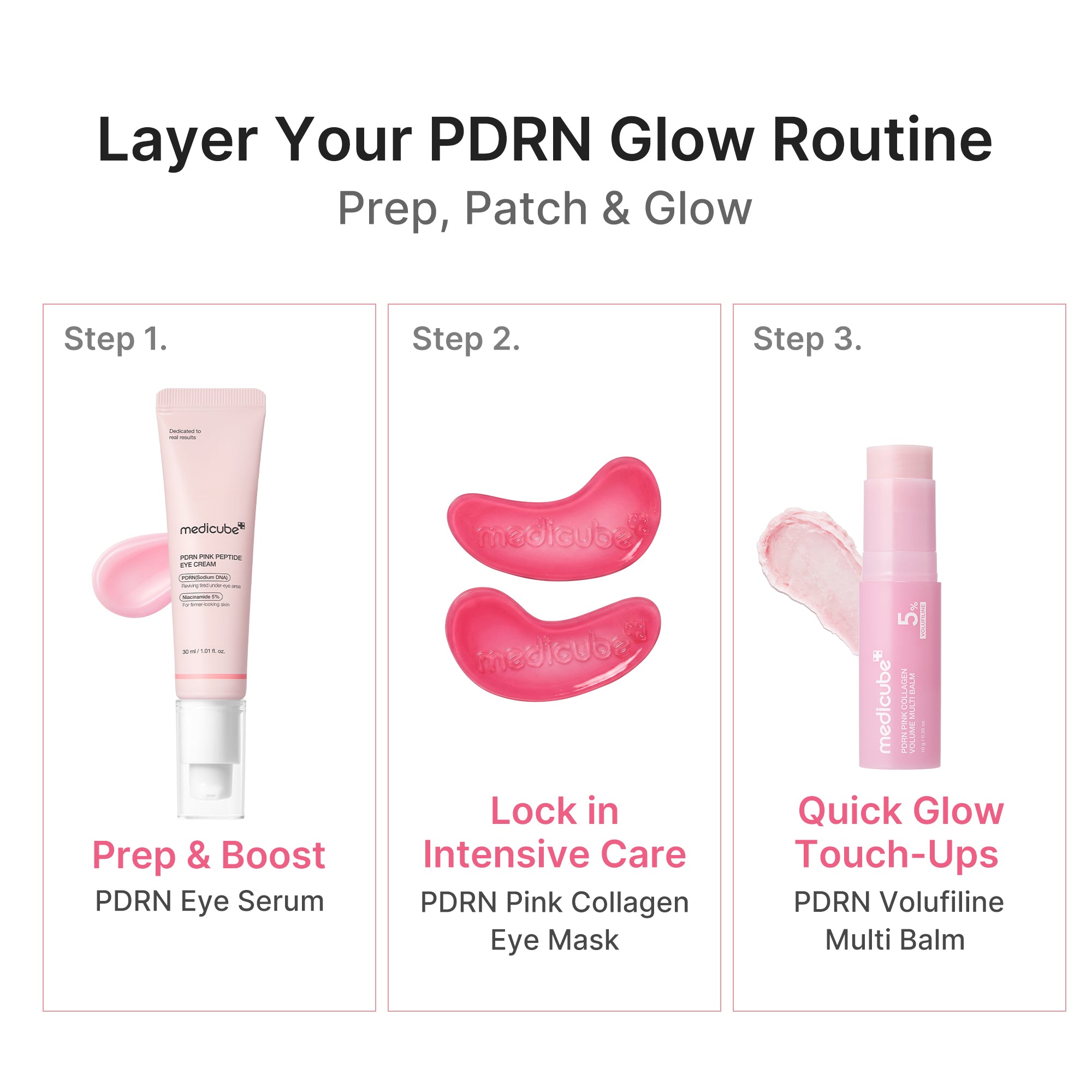 PDRN Pink Collagen Jelly Eye Mask W7