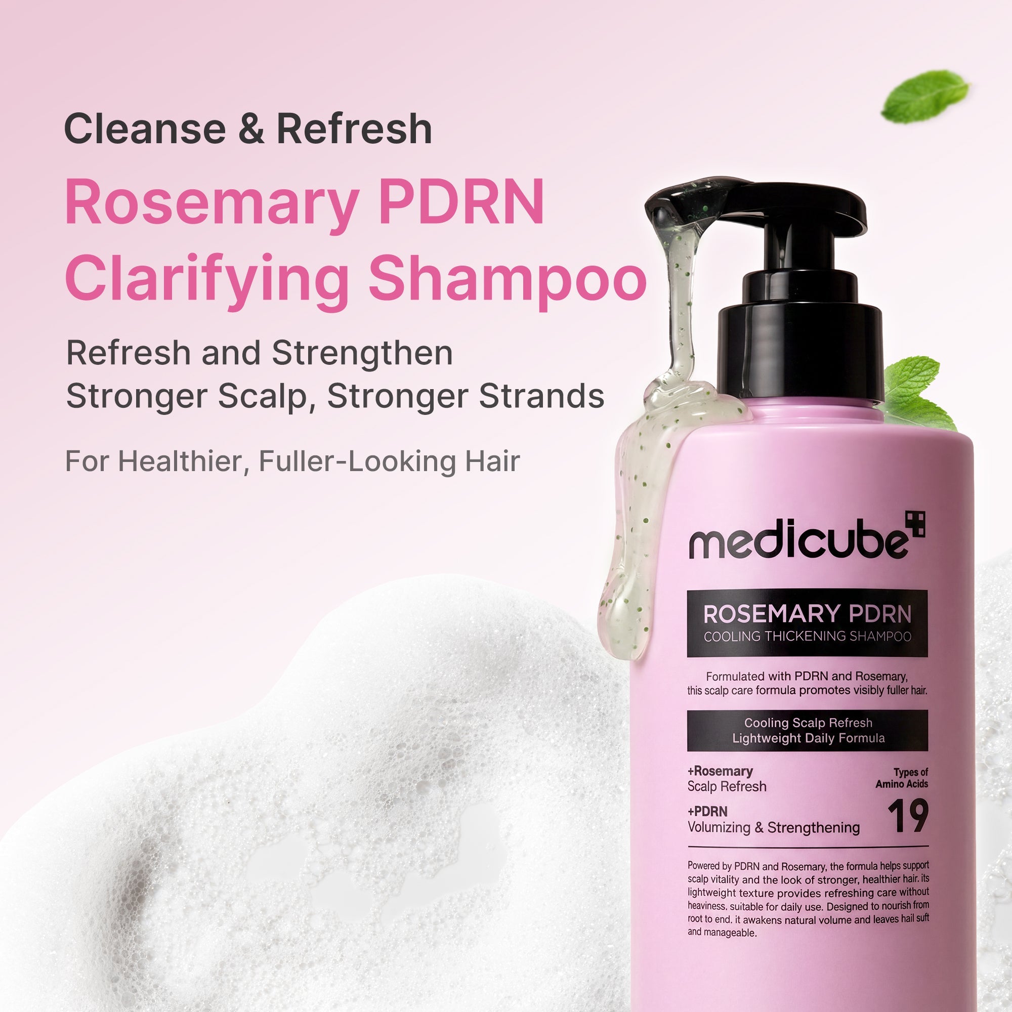 Rosemary PDRN Cooling Thickening Shampoo E9